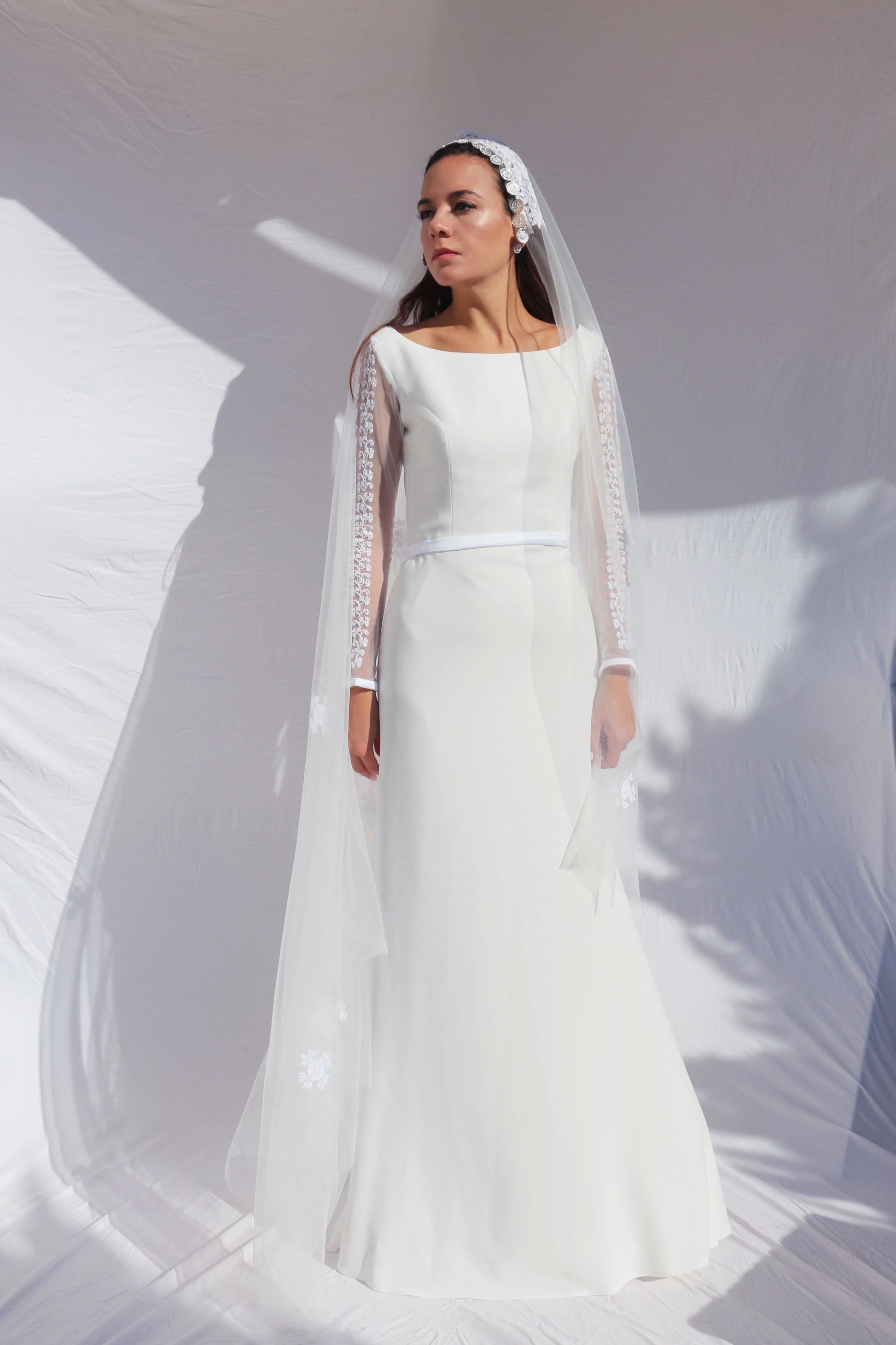 Amira - Hand Embroidered Princess Bridal Dress & Veil Deerah