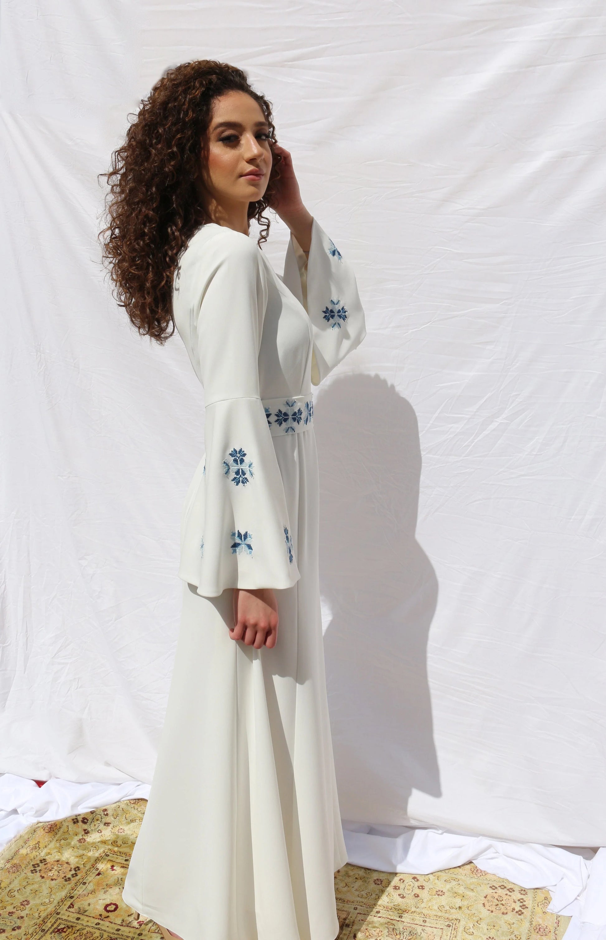modern palestinian wedding dress Buy Made to Order Palestinian Tatreez Bridal Thobe Dress Royal Embroidered Kaftan Cultural Wedding Dress Online in India