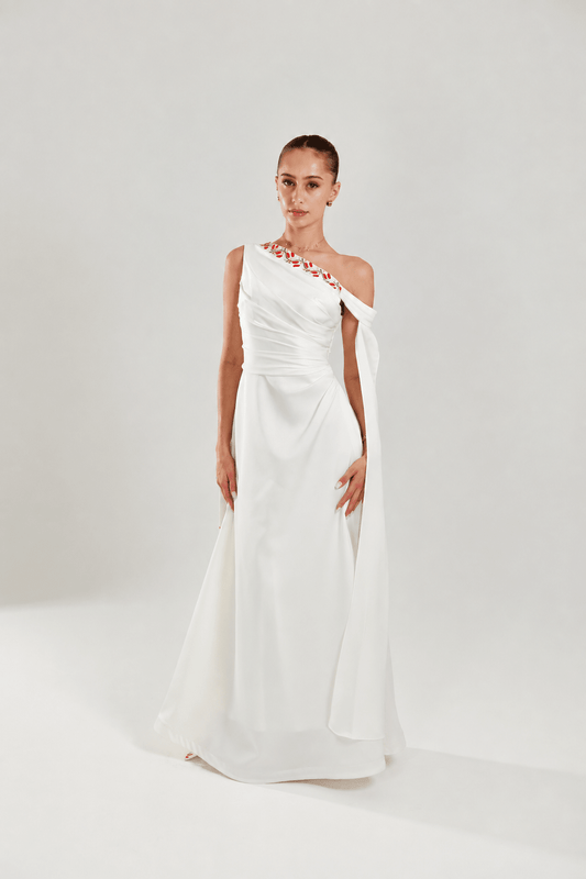 Zaytouna Off-Shoulder Dress